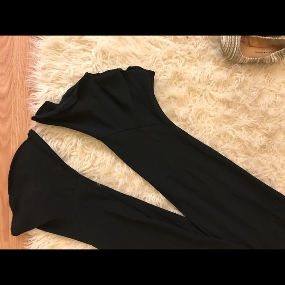 SOLD Black flare bell bottom jumpsuit - Picture 2 of 3